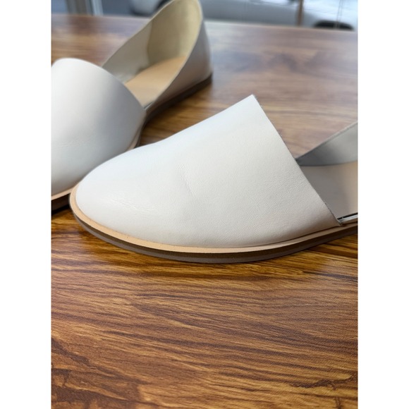 COS Women's White Leather Moccasins Flats Sz 9.5 - Picture 4 of 12